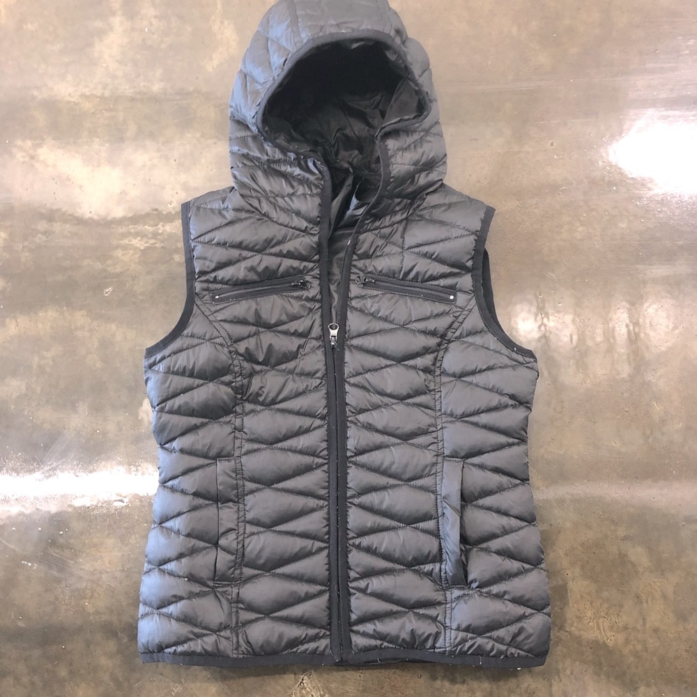 Sugarfly Black Kids Puffer Vest sz Lrg